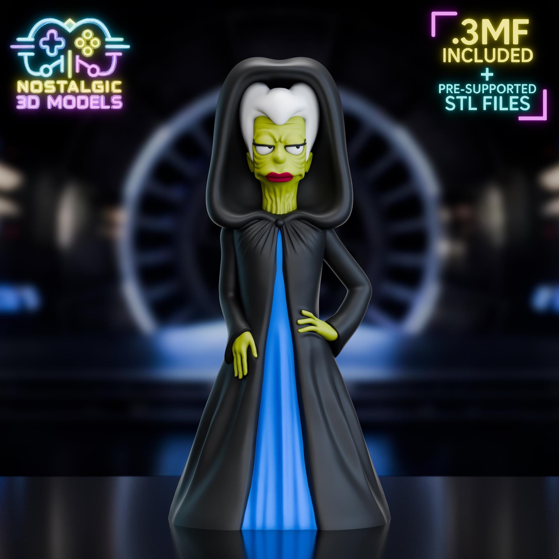 Futurama x Star Wars Mashup 3D Printed Figures | Nostalgic 3D Models Design | Fan Art Collectible | Individual or Full Set of 6