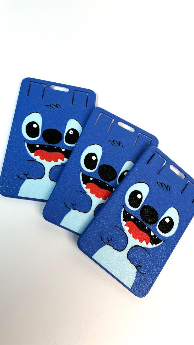3D Printed Character ID Card Holder with Lanyard | Multicolor Badge Holder Bundle