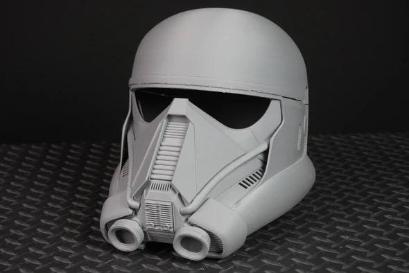 Custom painted 3D Printed Helmets From https://galacticarmory.net Catalog. Authorized seller