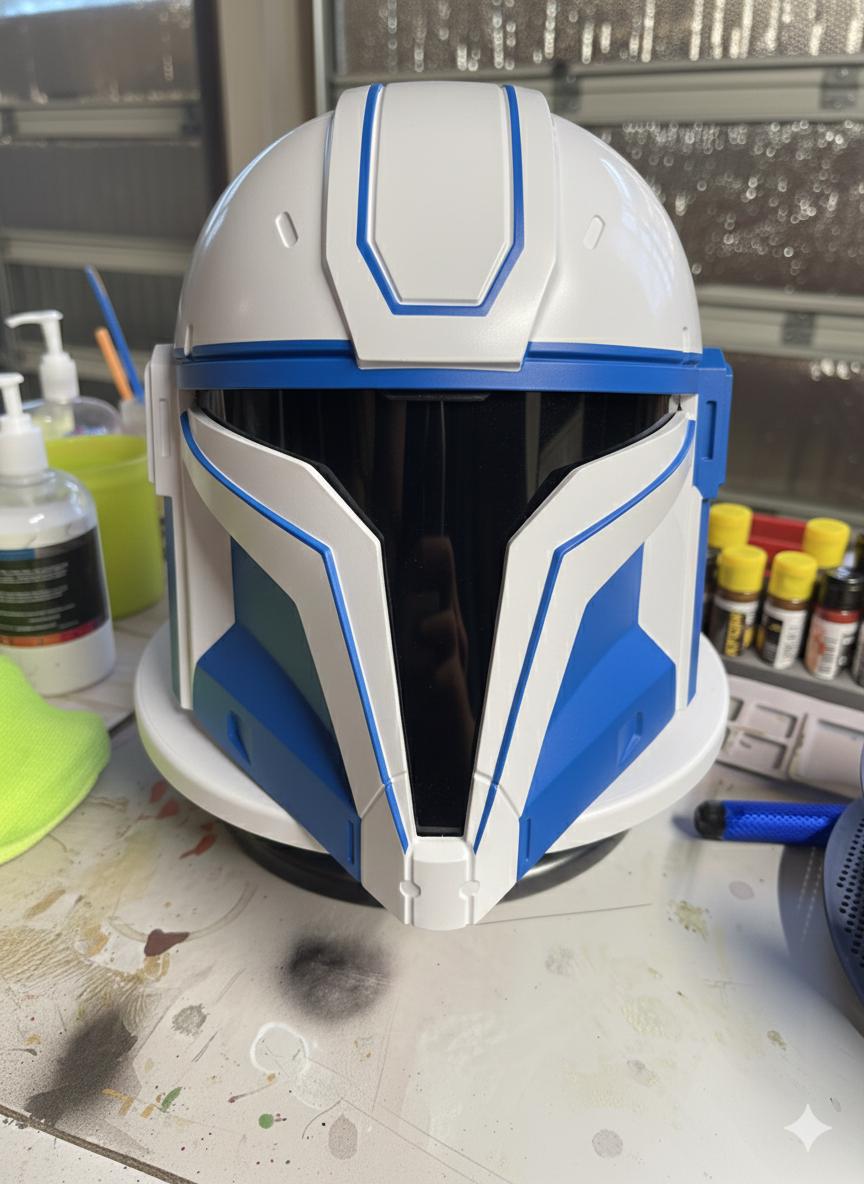 Custom Painted Spartan Mando Cosplay Helmet, Made to Order