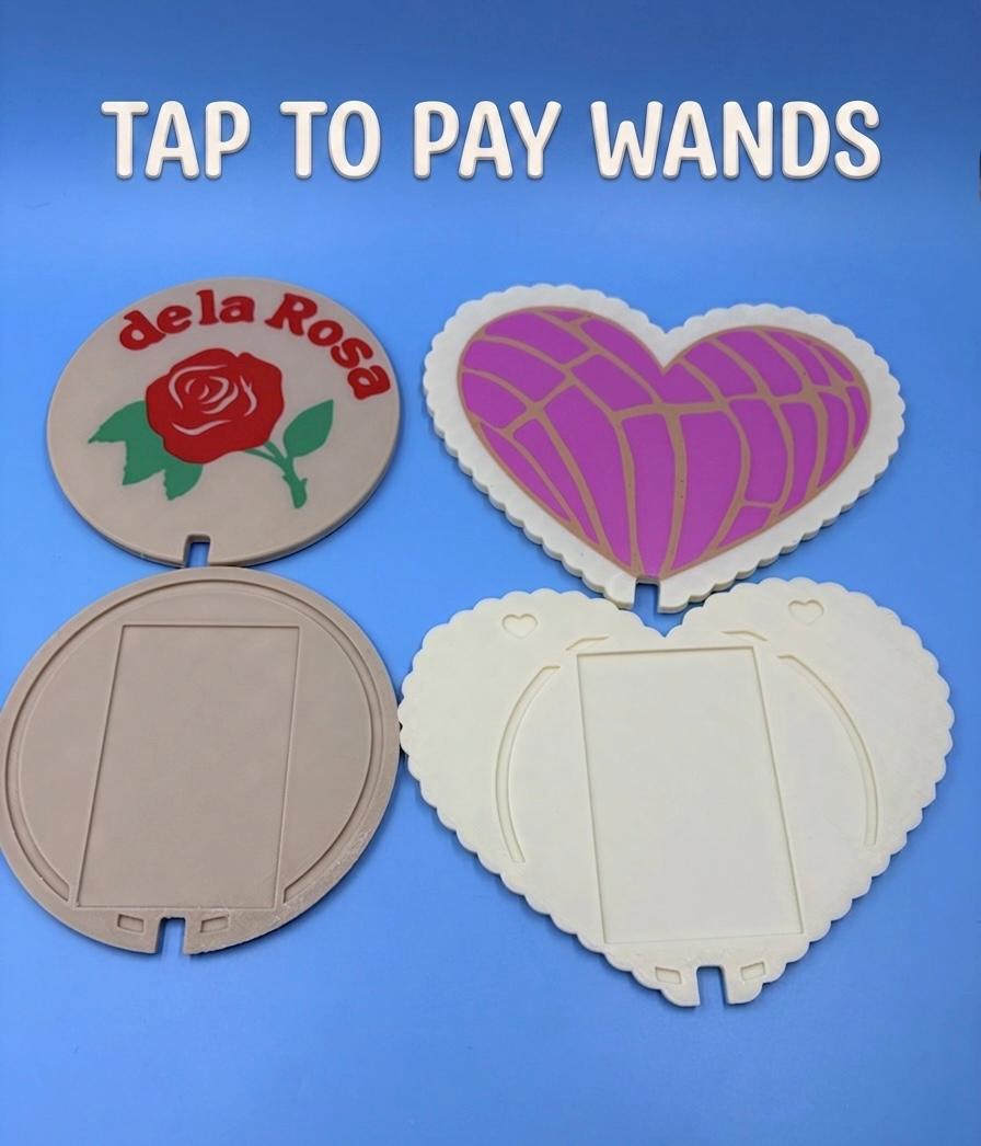 Tap to Pay Wand | Heart Concha & Mazapan de la Rosa | NFC Card Holder Wand | Cute Payment Wand