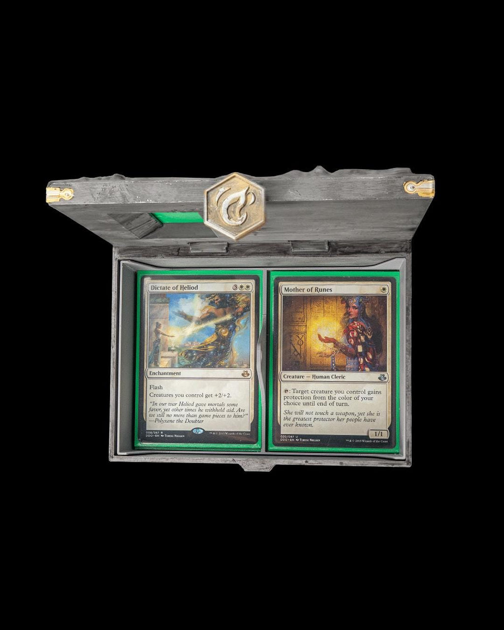 Commander Deck Box with Card Display Window | 3D Printed MTG EDH Holder | 6 Themes