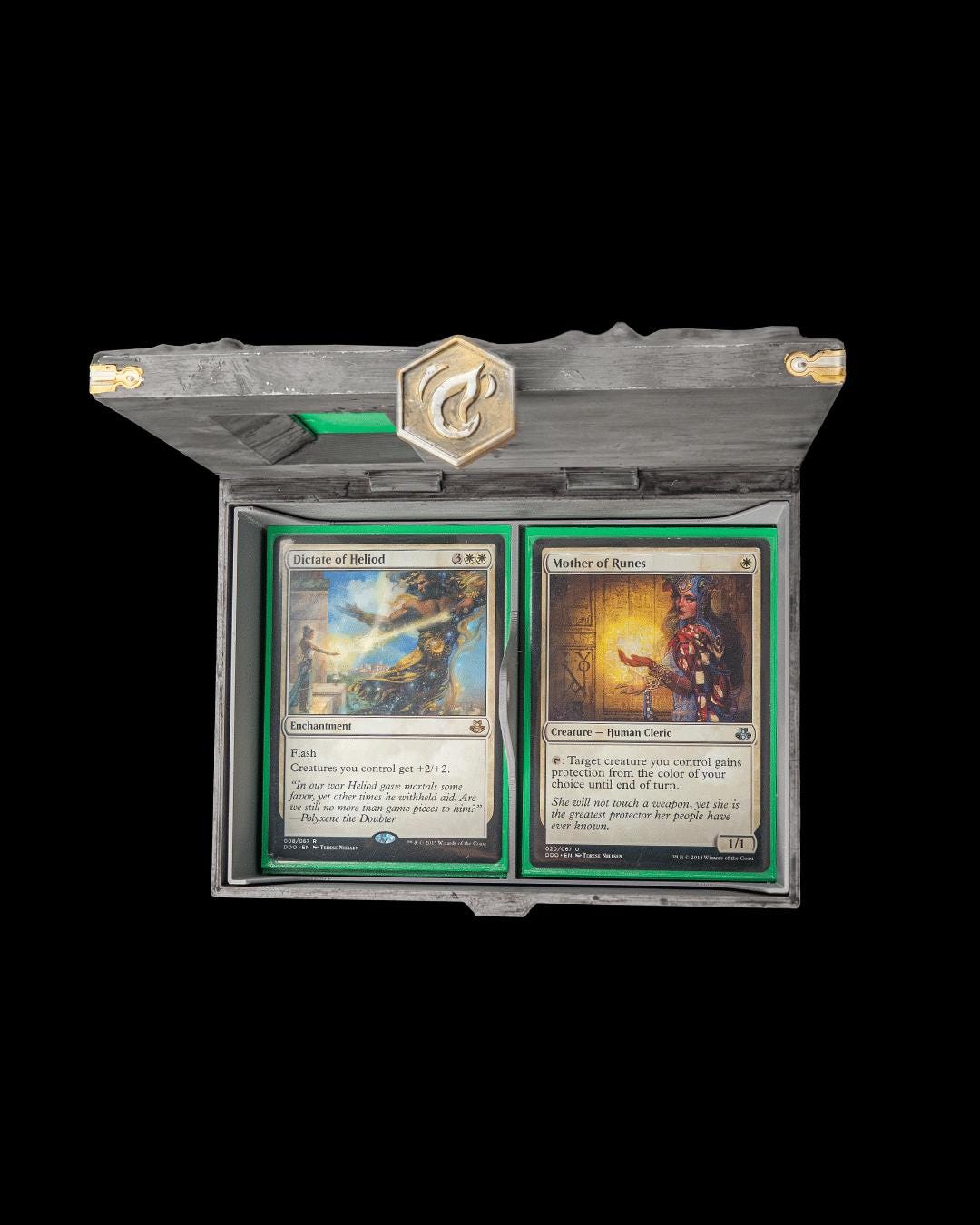 Commander Deck Box with Card Display Window | 3D Printed MTG EDH Holder | 6 Themes