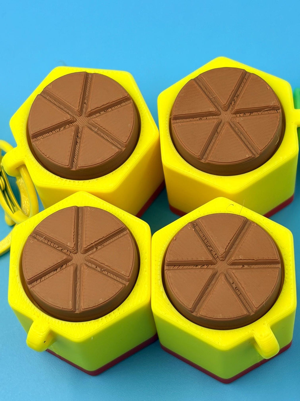 Mexican Hot Chocolate Clicker Keychain | Candy Fidget Toy | 3D Printed Cute Collectible Keyring Gift