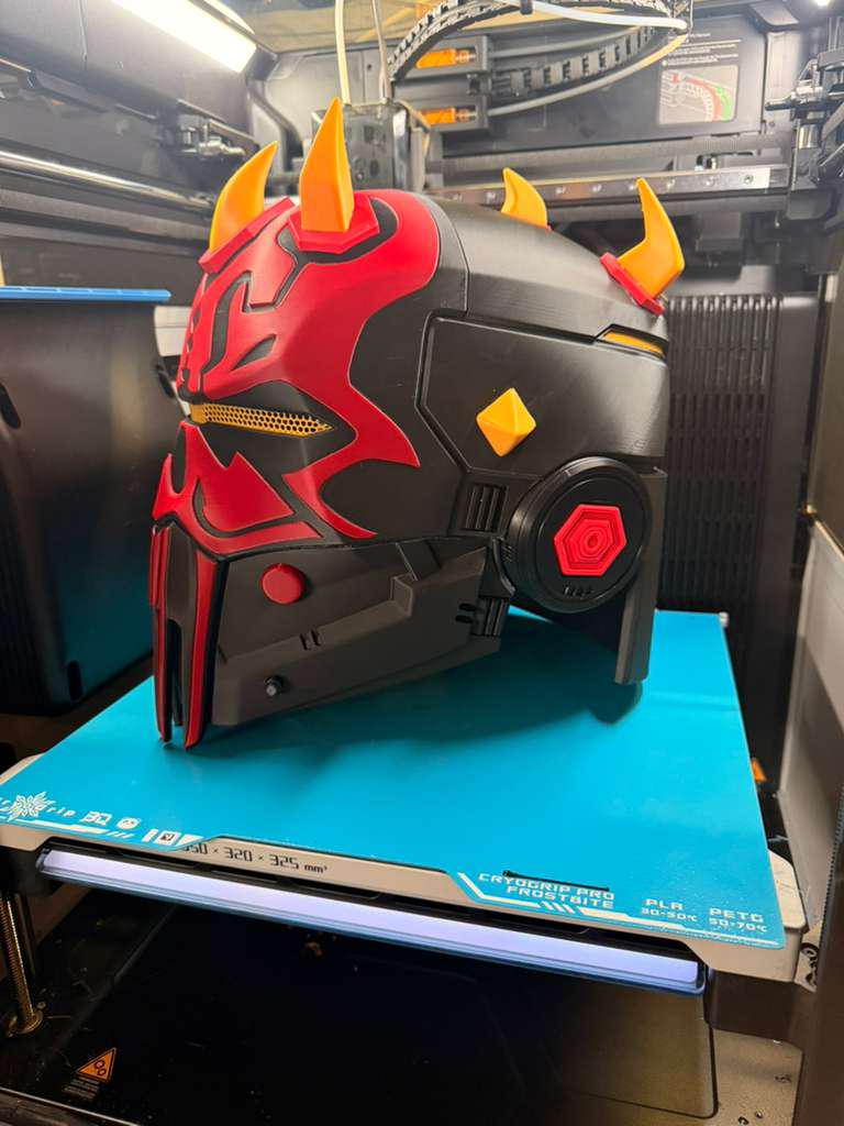 Darth Maul Shadow Lord Helmet | Cyberpunk Sith Cosplay Helmet | Wearable Fan Art