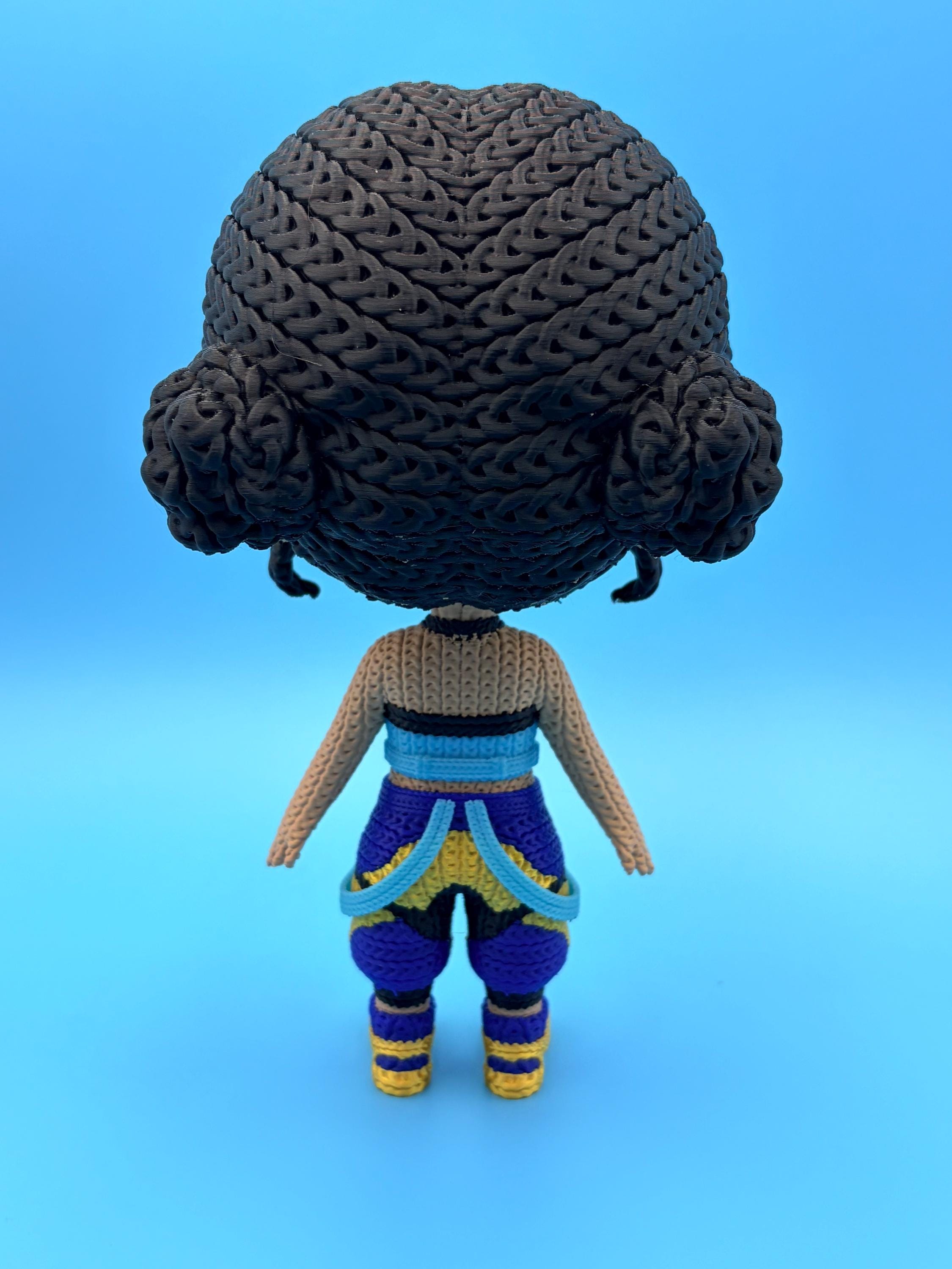 Purple Warrior Knitted Figure | Multicolor Idol Hunter Collectible