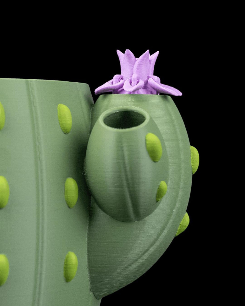 3D Printed Cactus Planter | Bloom Signal Pot | Fun Succulent Holder | Unique Plant Holder