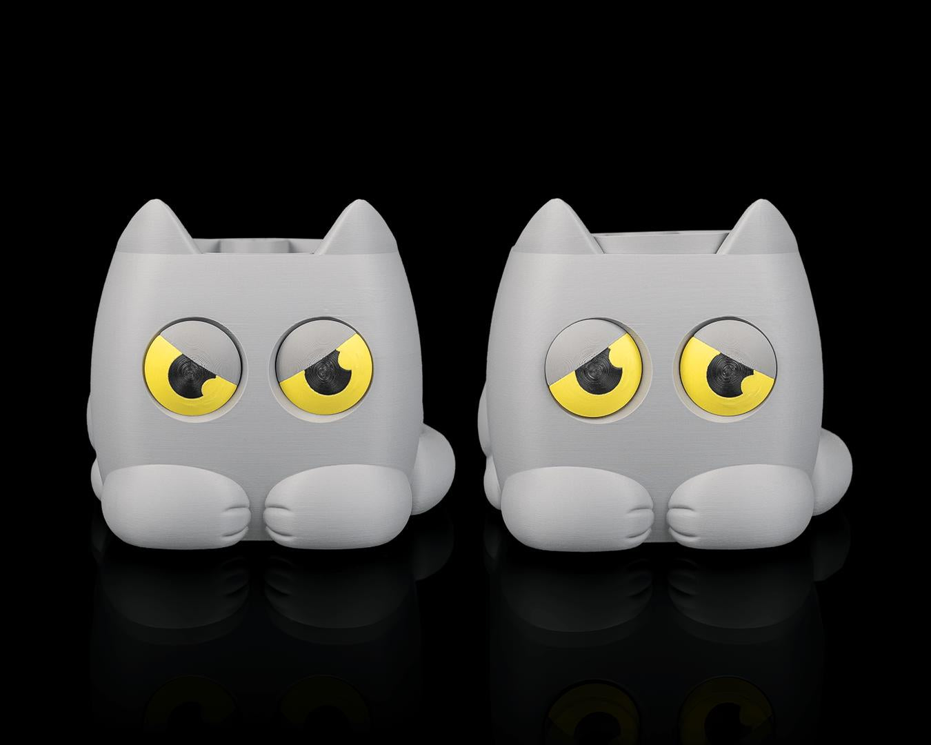 3D Printed Grumpy Kitty Cat Planter