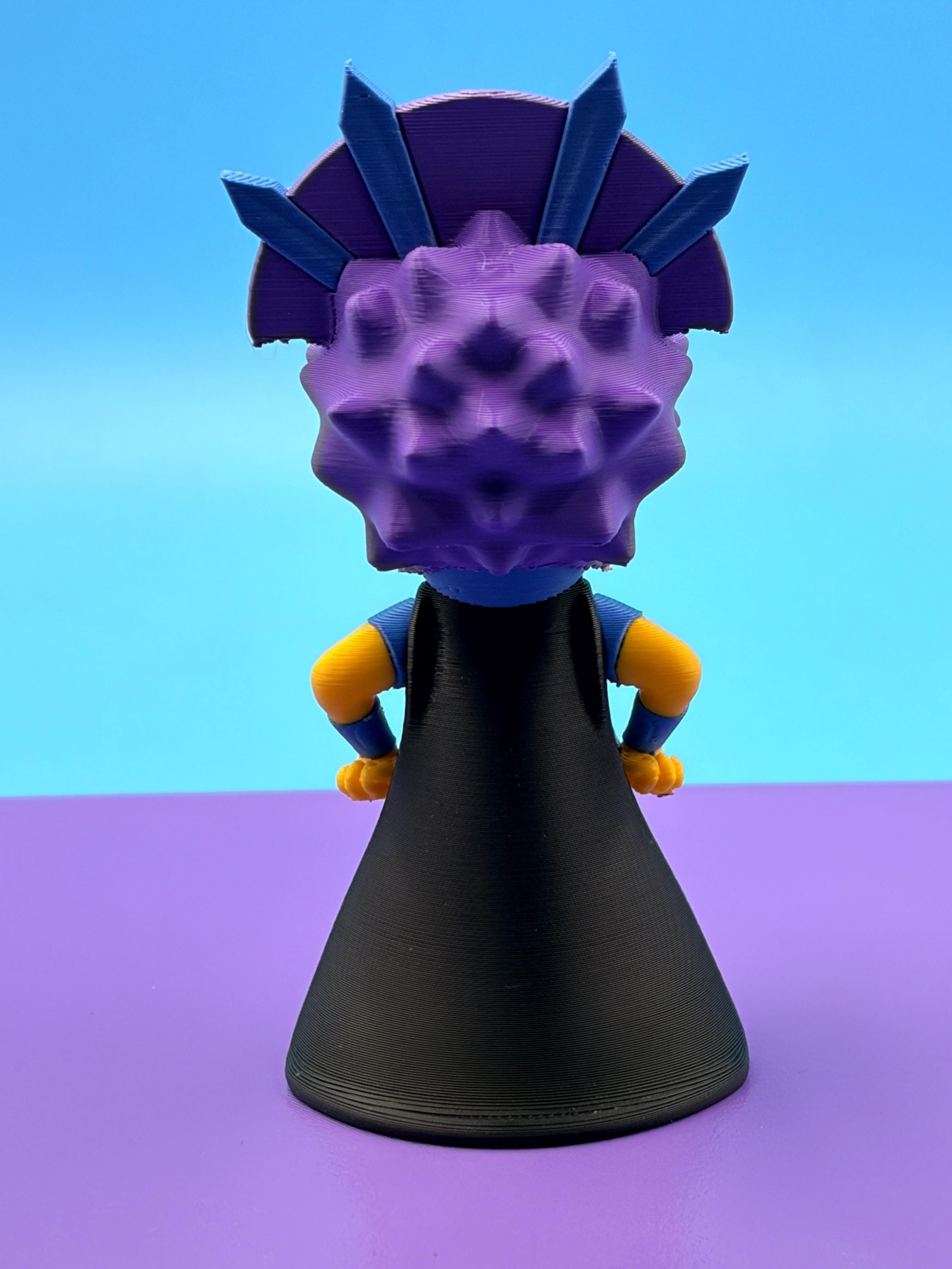 Springfield Family Warrior Mashup Figures | 3D Printed Collectibles, Cartoon Superhero Desk Decor