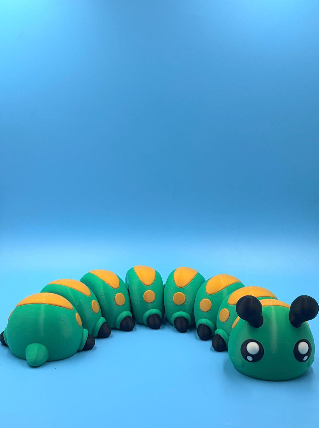 Articulated Caterpillar Fidget Toy | 13 Inch Flexi 3D Printed Bug | Sensory Desk Toy & Gift for Kids