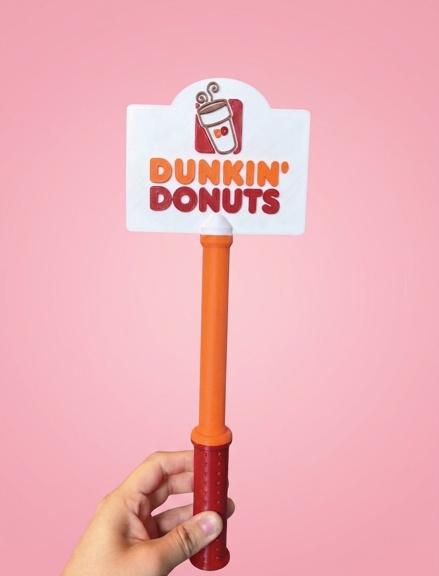 Dunkin’ Donuts Tap to Pay Card Holder Wand | 3D Printed Coffee Lover Gift