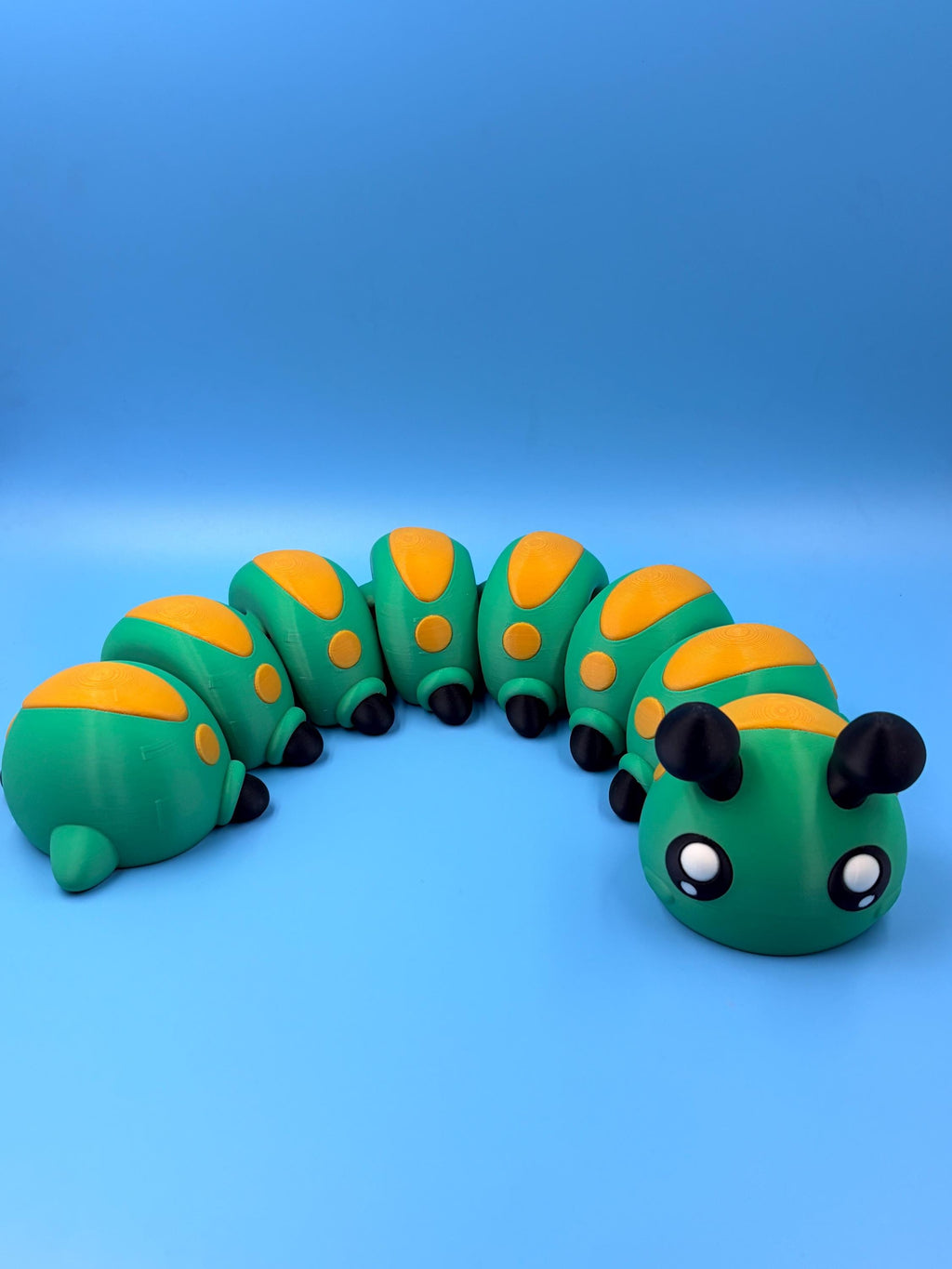 Articulated Caterpillar Fidget Toy | 13 Inch Flexi 3D Printed Bug | Sensory Desk Toy &amp; Gift for Kids