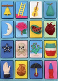 16 Card Lotería Fidget Clicker Board | Customizable 3D Printed Personalized Mexican Bingo