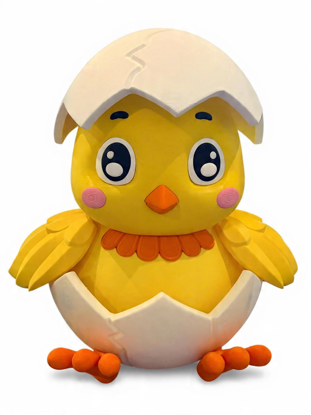 3D Printed Easter Chick - 17" Collectible Spring Decoration (Choose Assembled or DIY Kit)