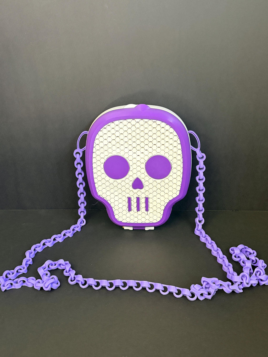 Skull Crossbody Bag with Chain Strap —Goth Gift — Mini Shoulder Bag