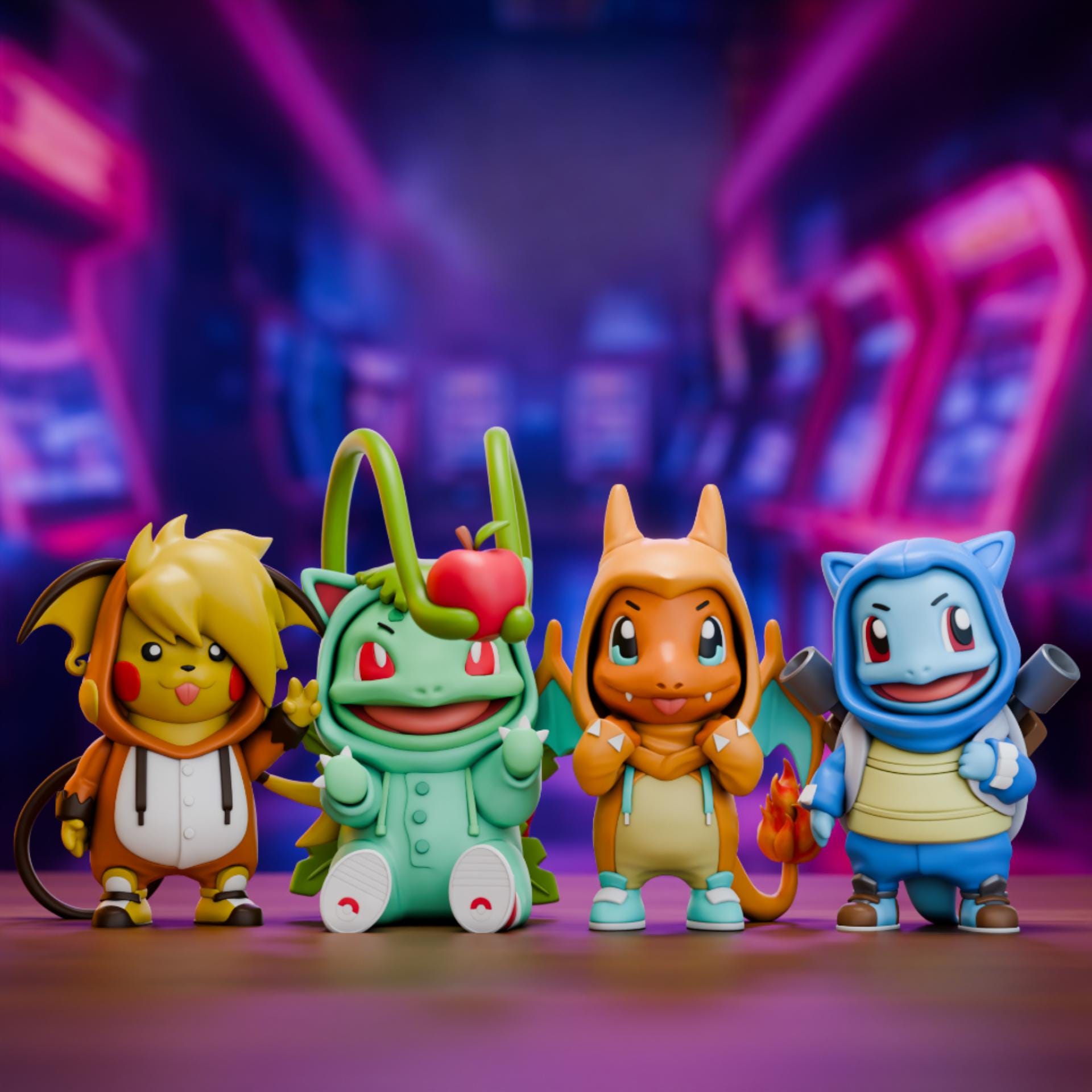 Anime-Inspired 3D Printed Collectible Collection Catch Them All