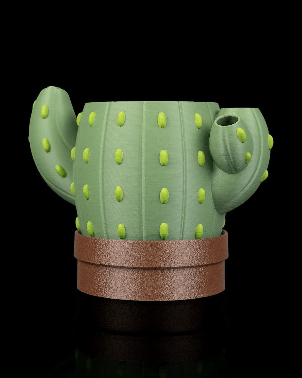 3D Printed Cactus Planter | Bloom Signal Pot | Fun Succulent Holder | Unique Plant Holder