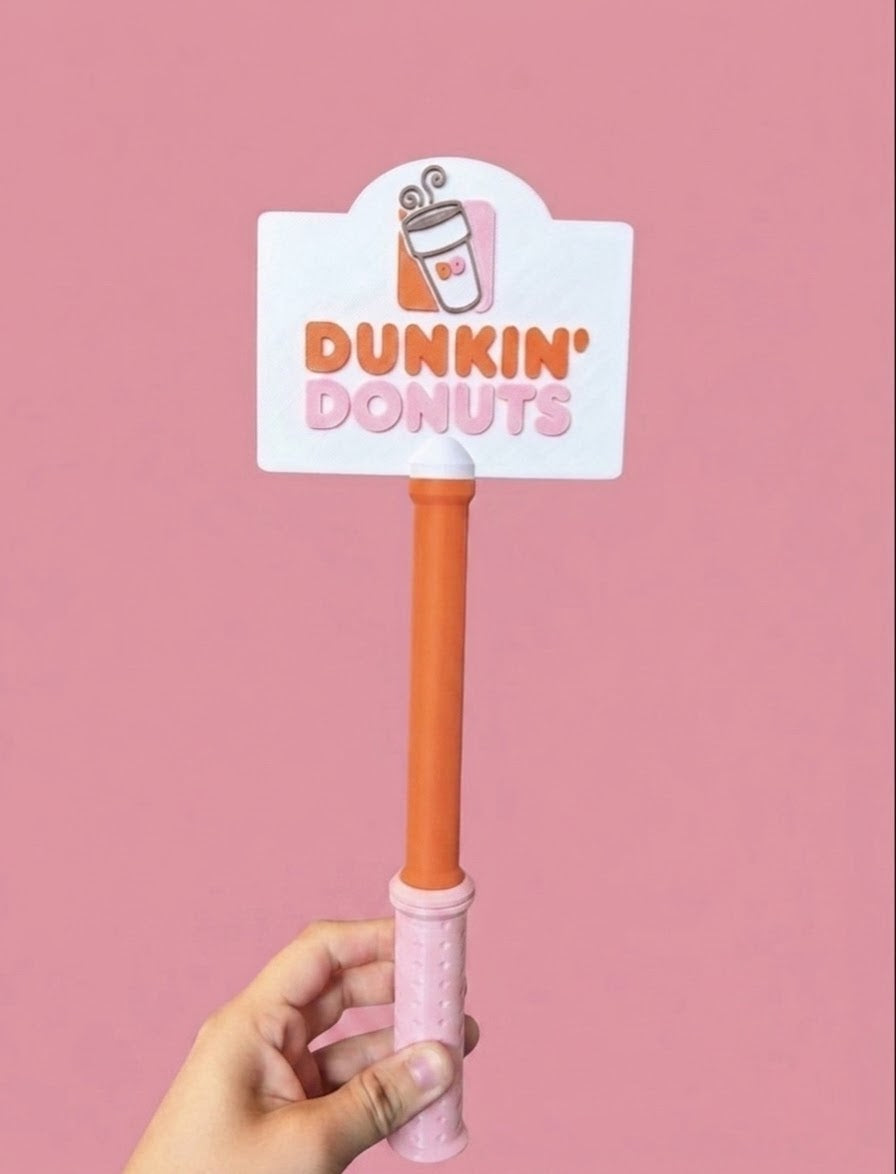 Dunkin’ Donuts Tap to Pay Card Holder Wand | 3D Printed Coffee Lover Gift