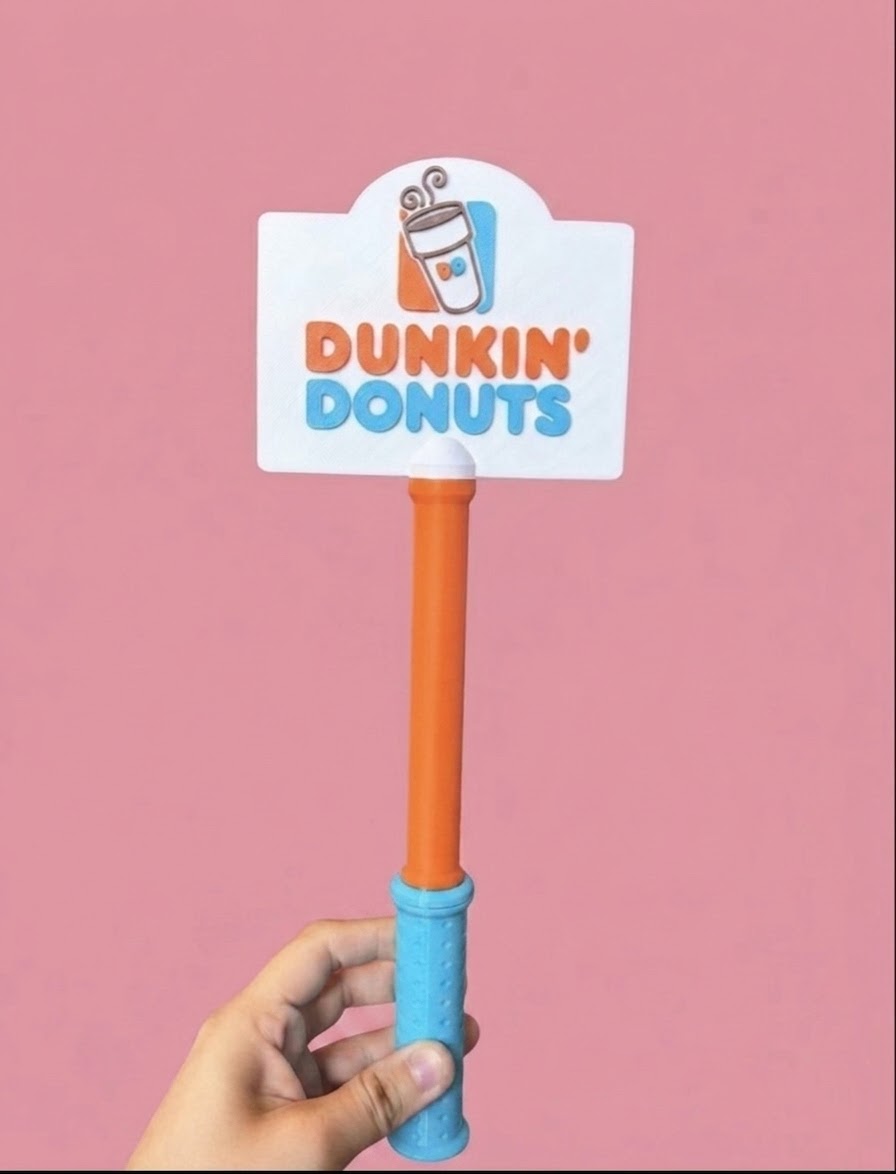 Dunkin’ Donuts Tap to Pay Card Holder Wand | 3D Printed Coffee Lover Gift