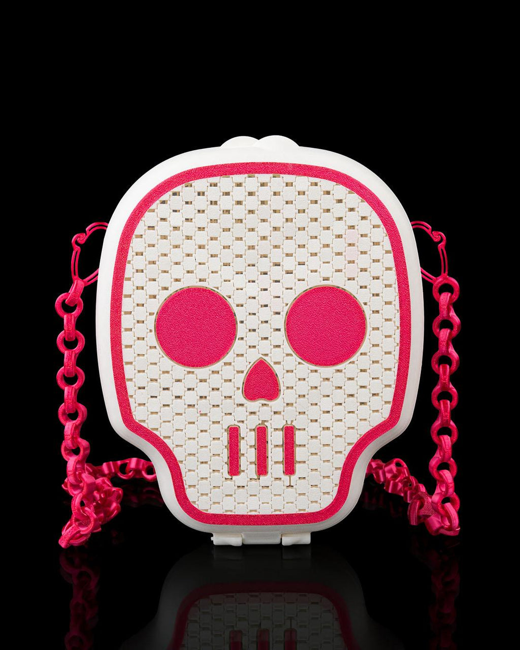 Skull Crossbody Bag with Chain Strap —Goth Gift — Mini Shoulder Bag