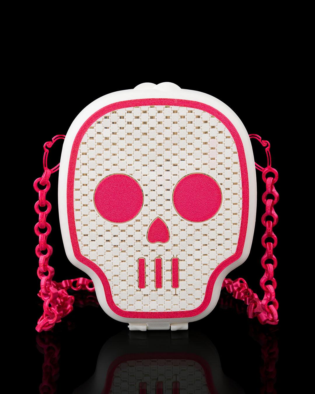 Skull Crossbody Bag with Chain Strap —Goth Gift — Mini Shoulder Bag