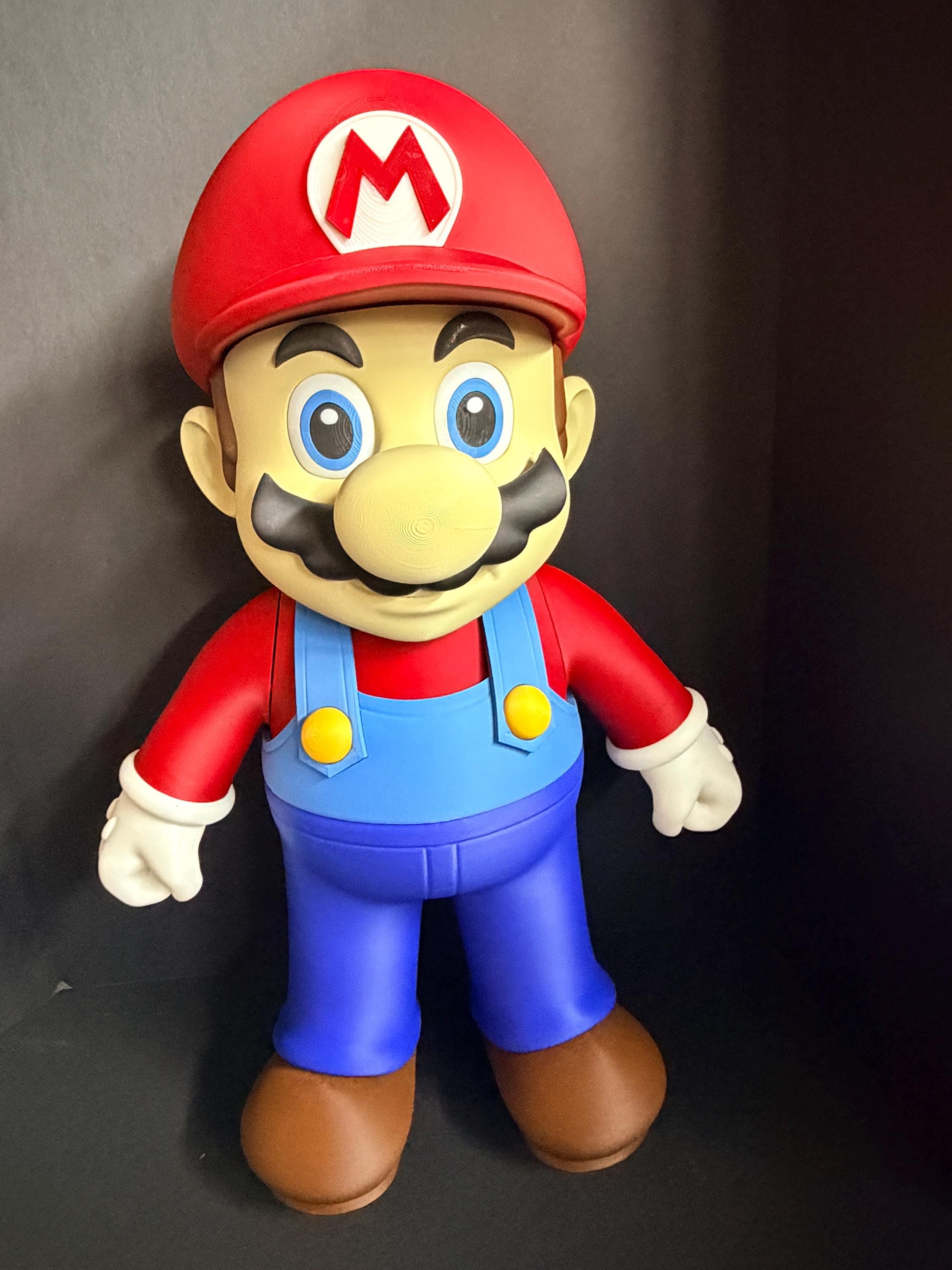 Jumbo 2-Foot Mario Statue | DIY Kit or Assembled | 25"