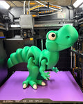 Jumbo Articulated T-Rex Fidget Toy | Large Poseable 3D Printed Dinosaur | Desk Companion &amp; Birthday Gift for Kids