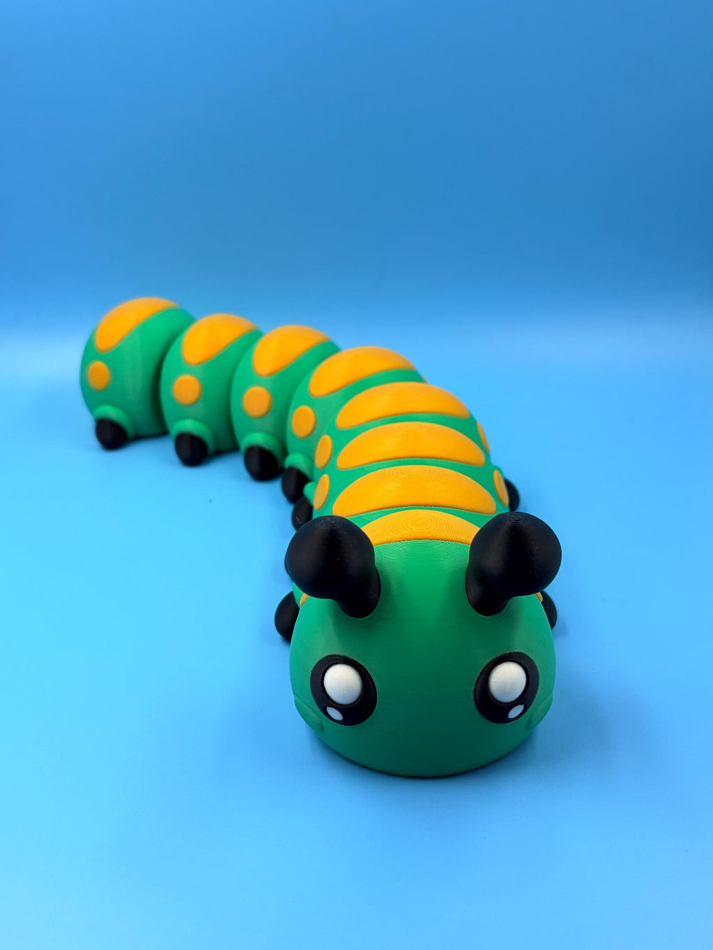 Articulated Caterpillar Fidget Toy | 13 Inch Flexi 3D Printed Bug | Sensory Desk Toy &amp; Gift for Kids
