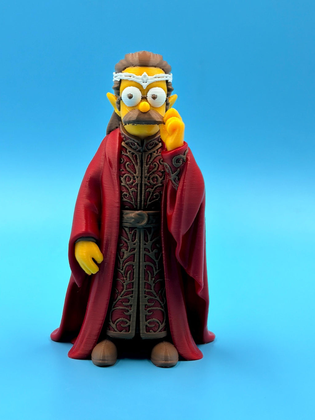Shire Meets Springfield Figure | 3D Printed Multicolor Cartoon Fantasy Crossover | Choose Your Character | Collectible Mashup