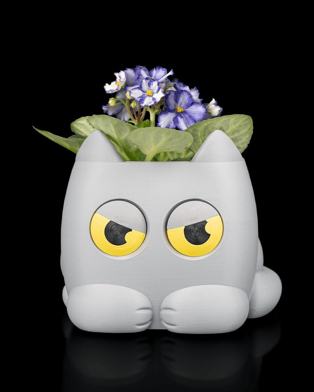 3D Printed Grumpy Kitty Cat Planter