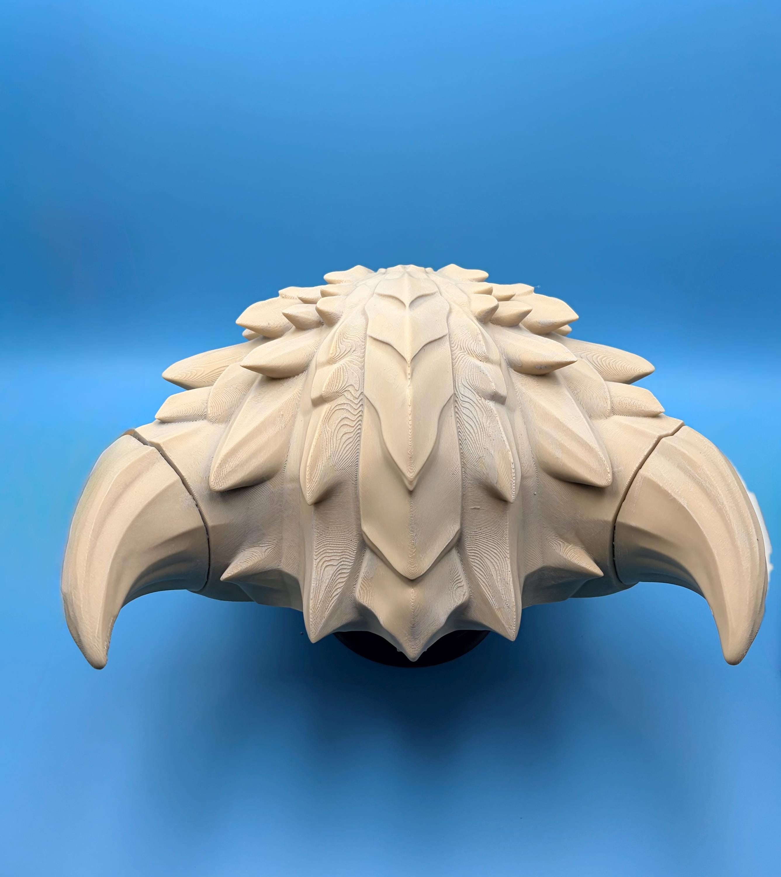 3D Printed Spiked Dragon Helmet | Primed Cosplay Armor Prop