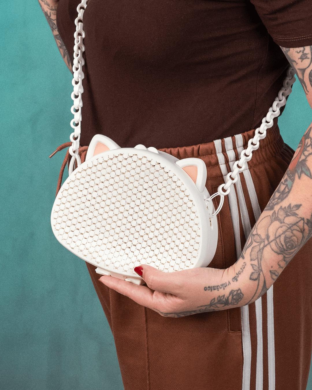 Cat Purse Crossbody Bag with Chain Strap — Cat Mom Gift