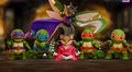 TMNT x PokEmon Mashup Figure Set  Fan Art Collectibles Nostalgic Crossover Display