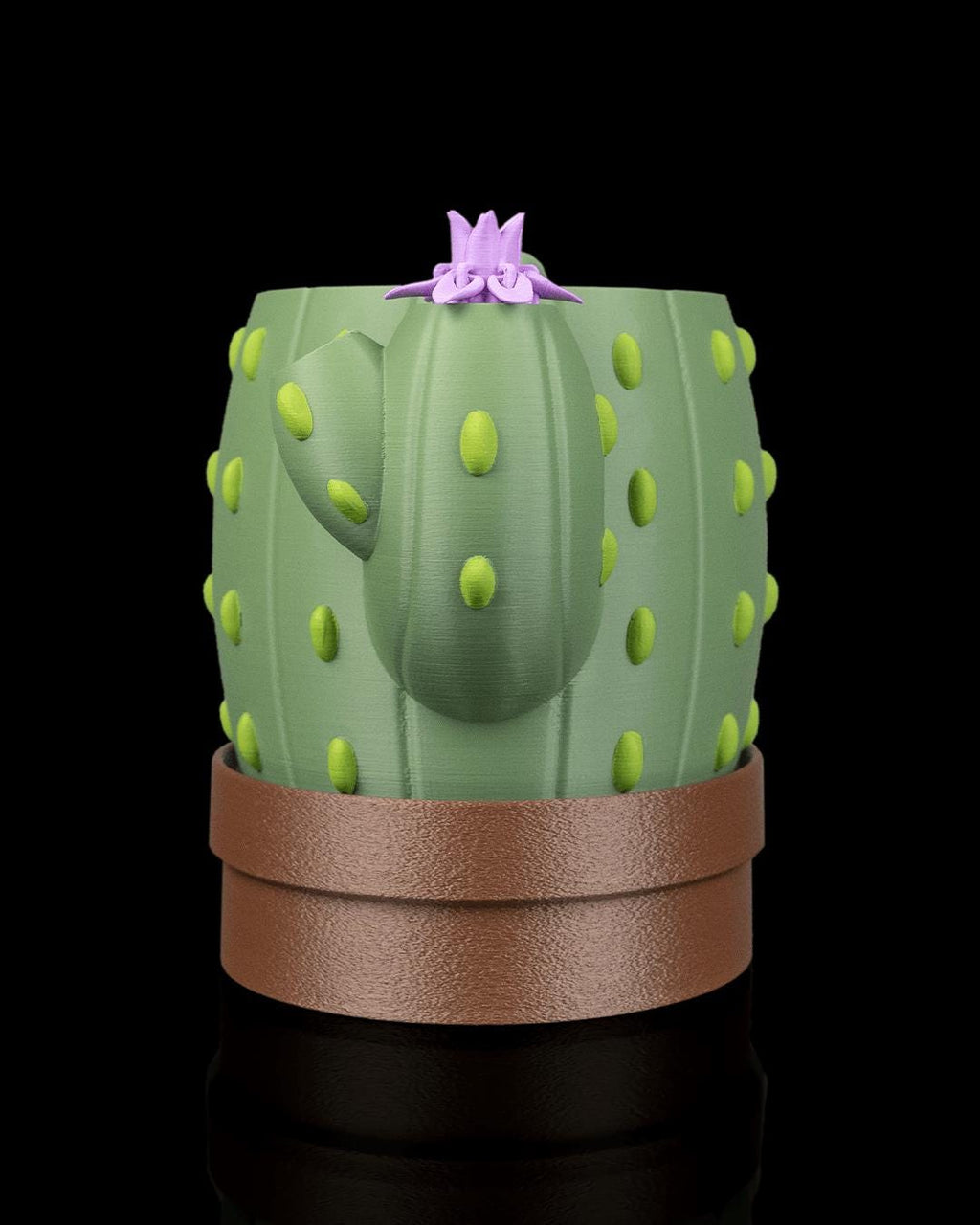 3D Printed Cactus Planter | Bloom Signal Pot | Fun Succulent Holder | Unique Plant Holder