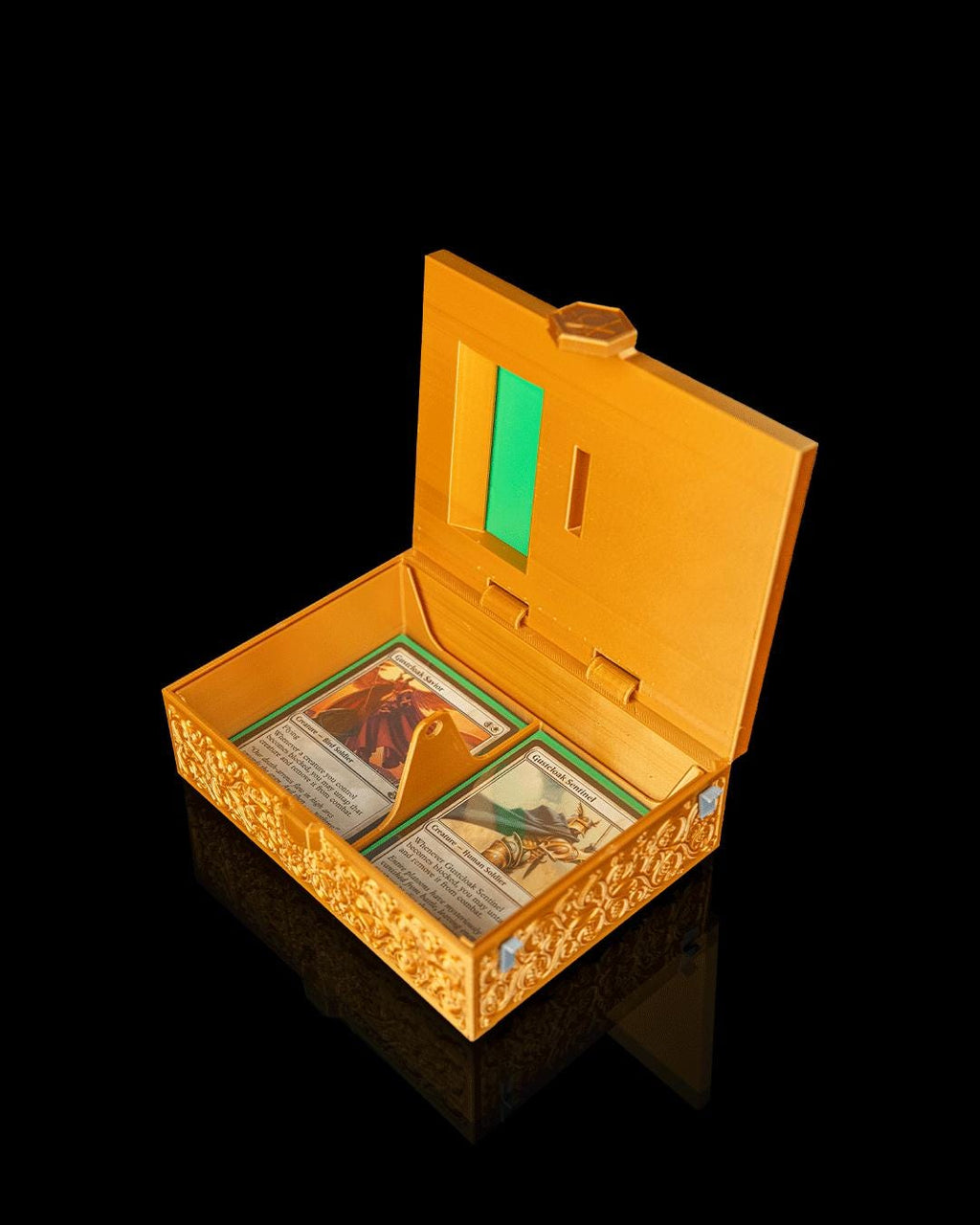 Commander Deck Box with Card Display Window | 3D Printed MTG EDH Holder | 6 Themes