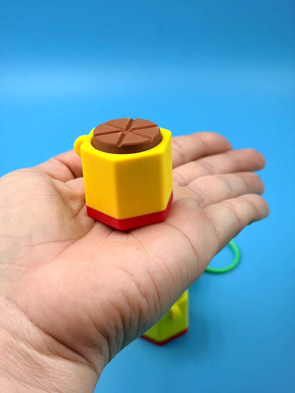 Mexican Hot Chocolate Clicker Keychain | Candy Fidget Toy | 3D Printed Cute Collectible Keyring Gift