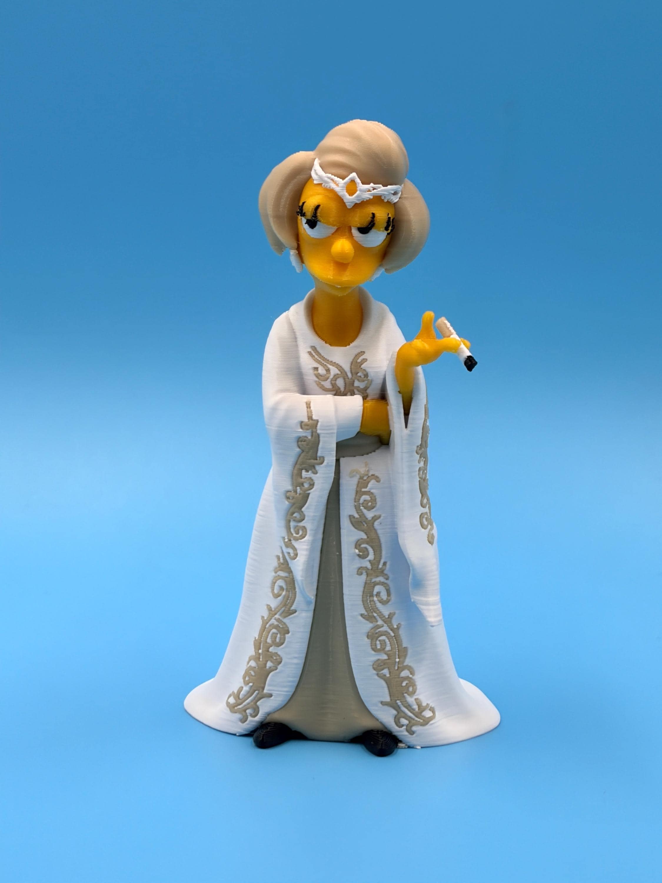 Shire Meets Springfield Figure | 3D Printed Multicolor Cartoon Fantasy Crossover | Choose Your Character | Collectible Mashup