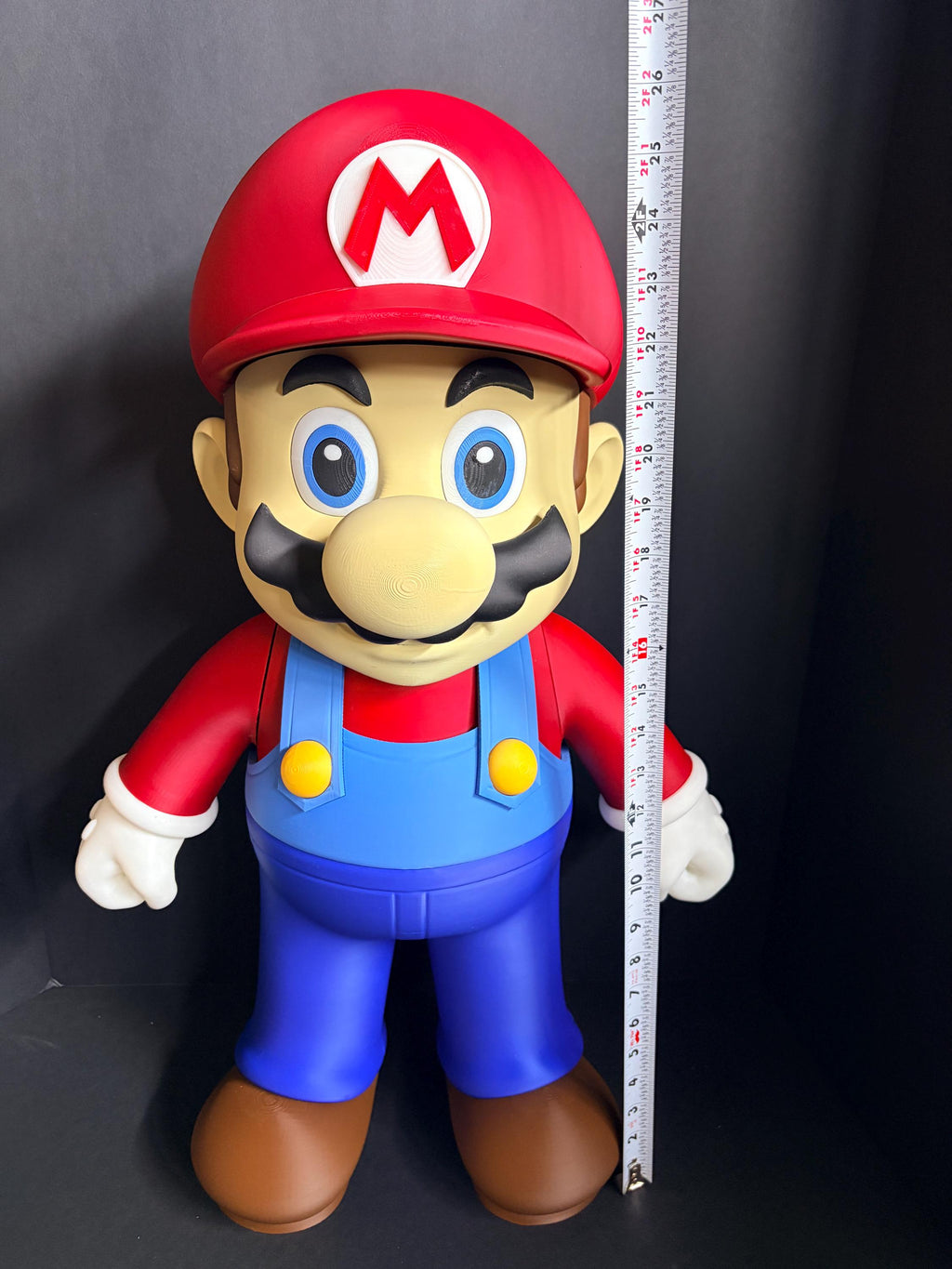 Jumbo 2-Foot Mario Statue | DIY Kit or Assembled | 25"