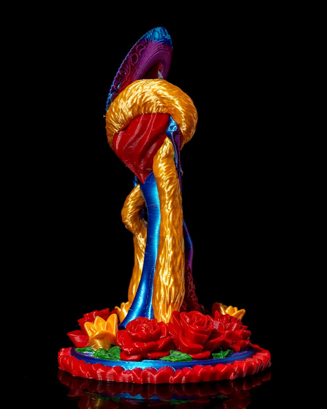 Catrina Statue | 3D Printed La Catrina Sculpture | Day of the Dead Figurine | Dia de los Muertos Decor | 16.5cm