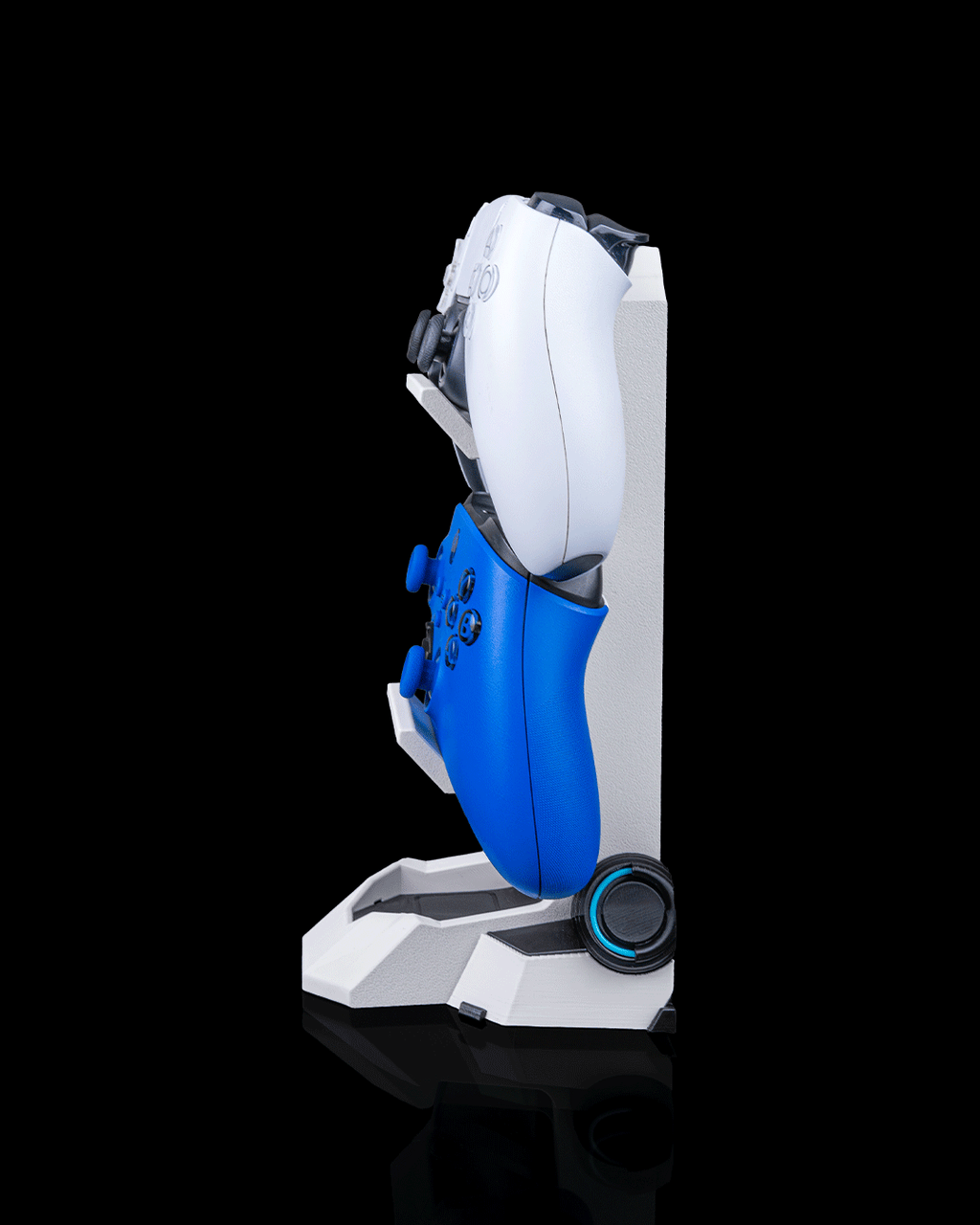 Command Sync Dual Controller & Headphone Stand | PS5 Xbox Controller Holder | Gaming Desk Decor