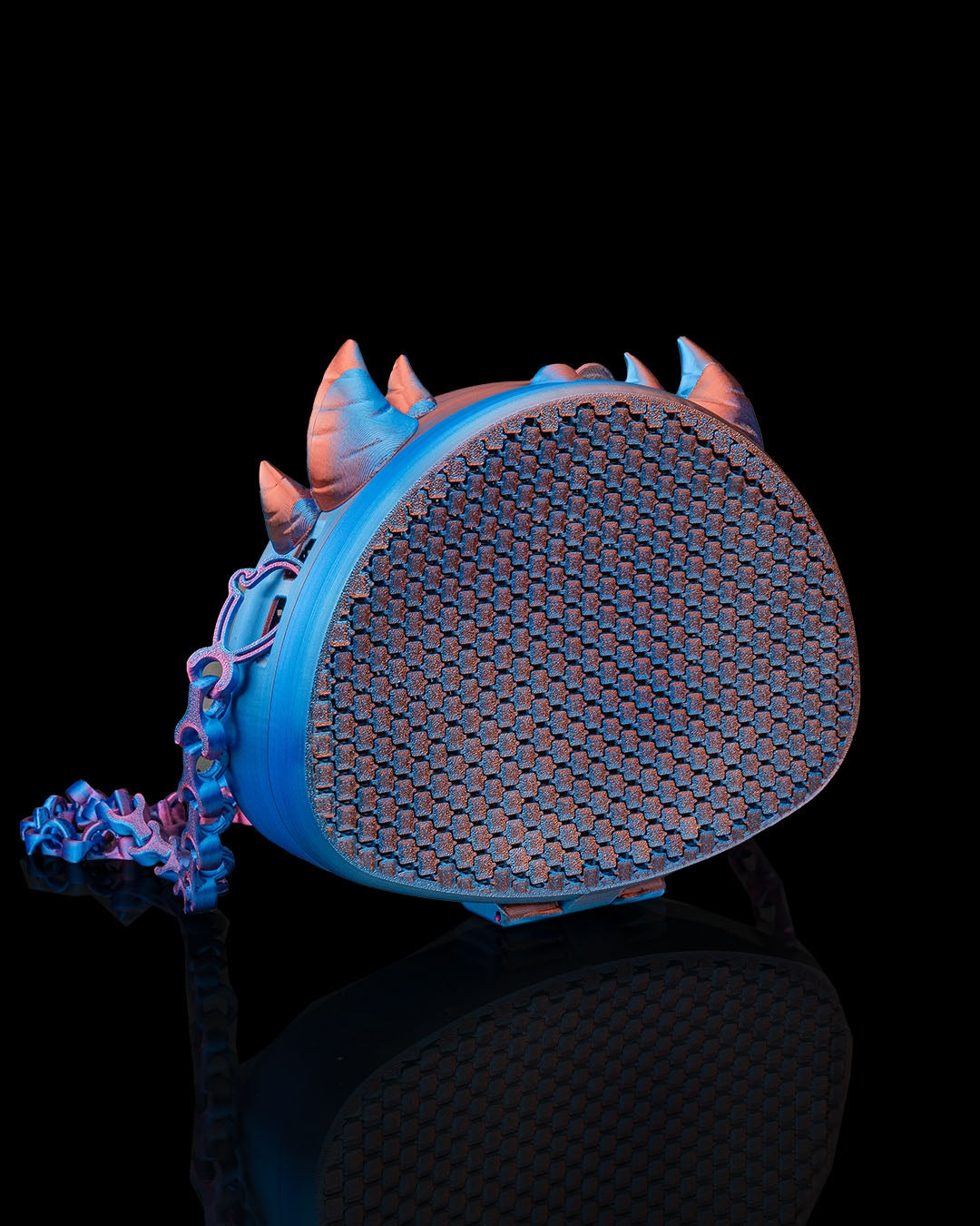 3D Printed Dragon Purse | Dracopack Mesh Crossbody Bag | Spiked Dragon Handbag with Chain Strap