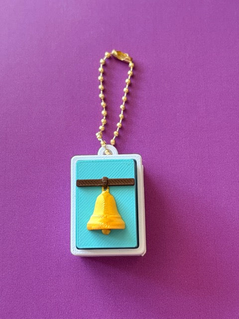 Mexican Folk Art Fidget Clicker Keychain – 3D Printed Bingo-Style Charm