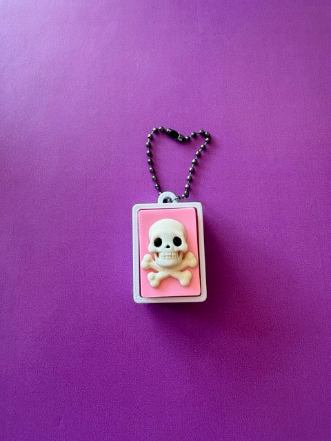 Mexican Folk Art Fidget Clicker Keychain – 3D Printed Bingo-Style Charm