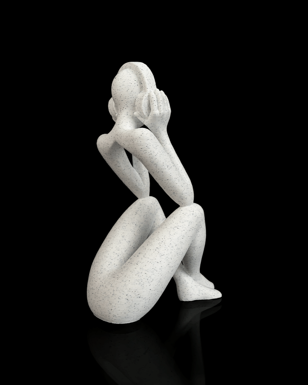 Lost in Sound - Abstract Headphones Figure Sculpture