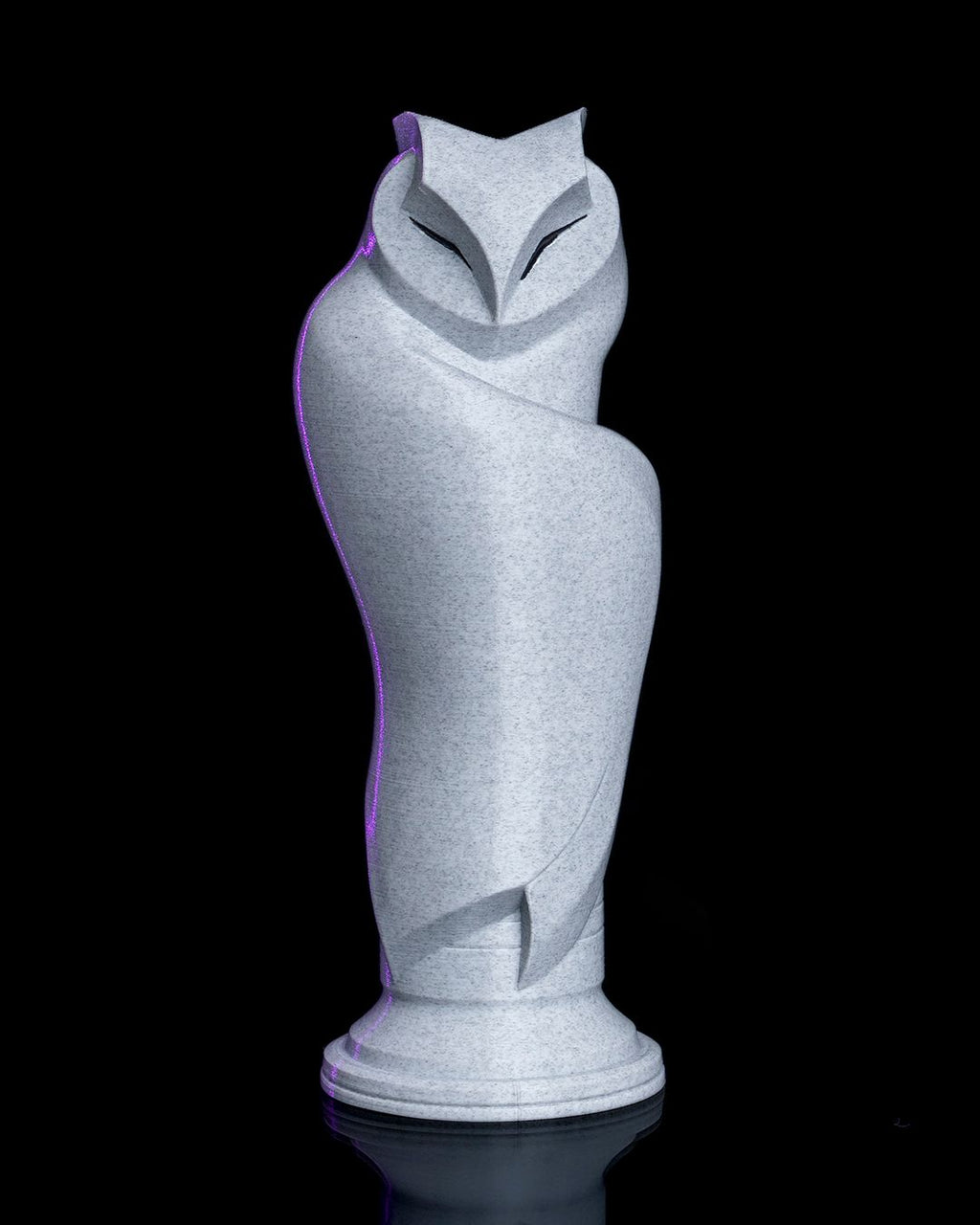 Minimalist Owl Statue | Geometric Faceted Owl Sculpture | 3D Printed Home Decor | Modern Bird Figurine