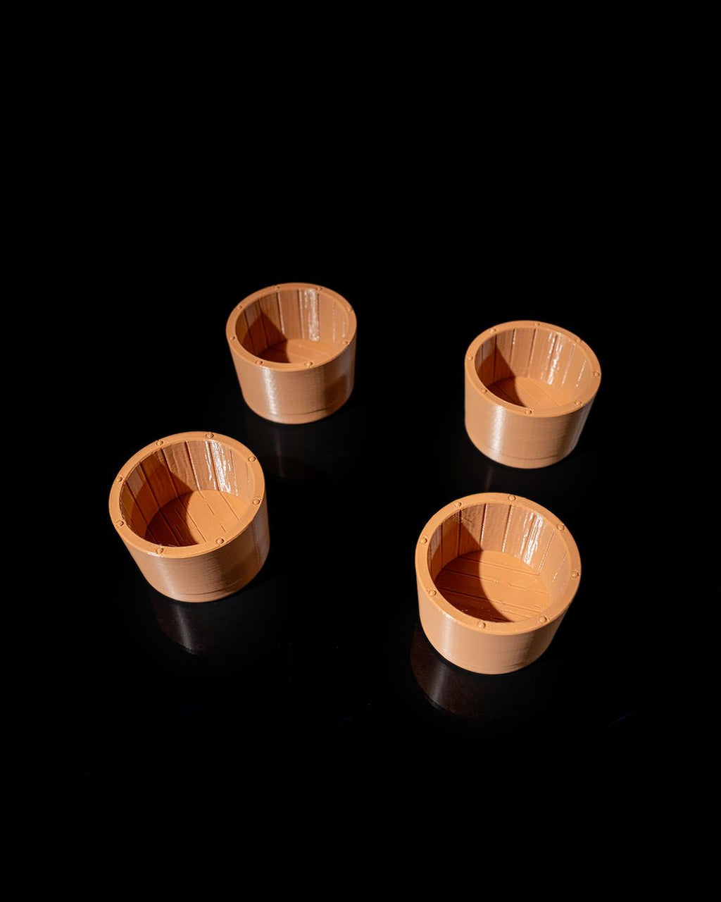 Day of the Dead Tequila Shot Glass Holder | Ofrenda Sugar Skull Marigold Crate | Dia de los Muertos Barware | Holds 4 Standard Shot Glasses