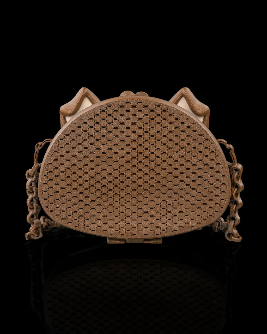 3D Printed Puppy Purse | PuPurse Mesh Crossbody Bag | Dog Ears Handbag with Chain Strap