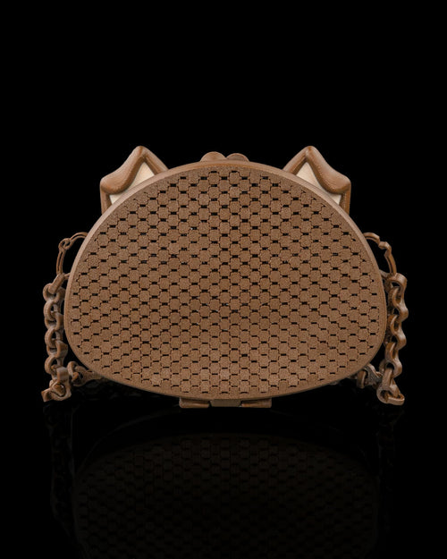 3D Printed Puppy Purse | PuPurse Mesh Crossbody Bag | Dog Ears Handbag with Chain Strap