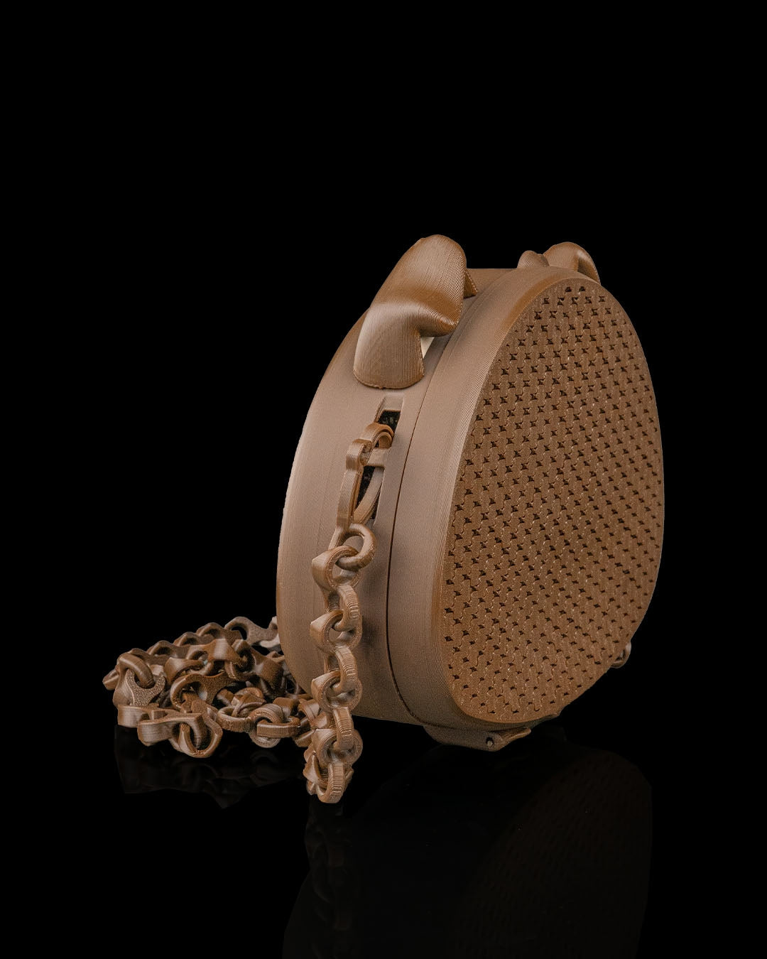 3D Printed Puppy Purse | PuPurse Mesh Crossbody Bag | Dog Ears Handbag with Chain Strap