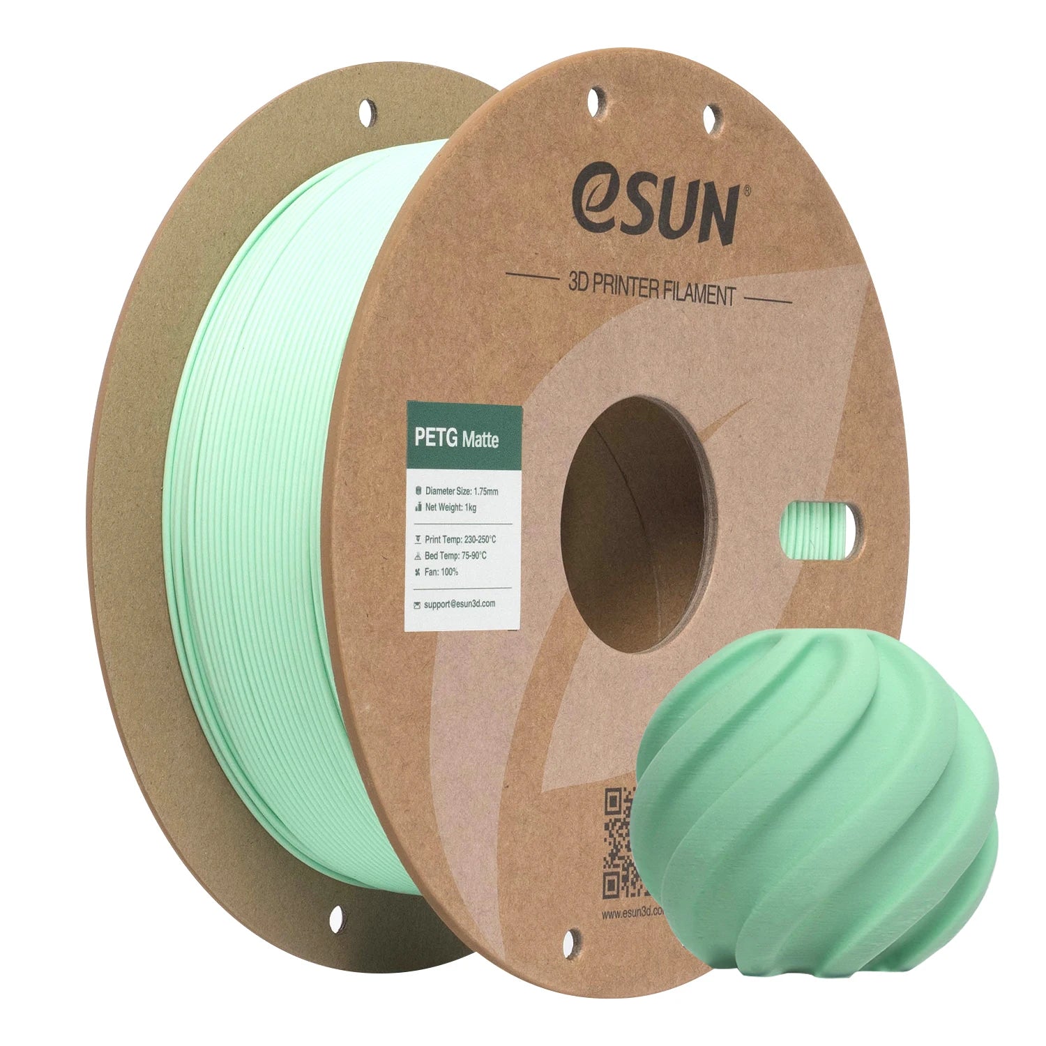 eSUN PETG Filament Matte PETG 1KG 1.75MM For Bambu Lab Upgraded PETG-Matte High Strength 3D Printing Filament For 3D Printer